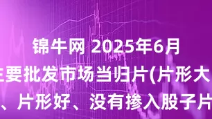 锦牛网 2025年6月9日全国主要批发市场当归片(片形大、片形好、没有掺入股子片的)价格行情